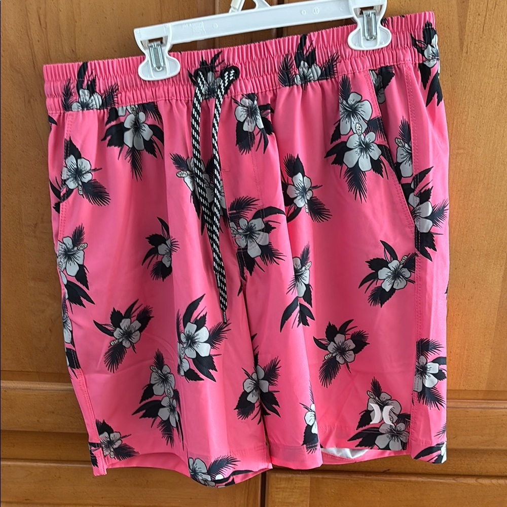 Hurley Pink Floral Swim Trunks